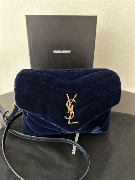 ysl tasche samt blau|saint laurent taschen.